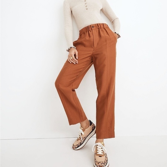 Madewell Pants - Madewell Tapered Huston Pull-On Crop Pants